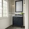 James Martin Vanities Brittany 30in Single Vanity, Black Onyx, w/ 3 CM White Zeus Quartz Top 650-V30-BKO-3WZ - alternate 2